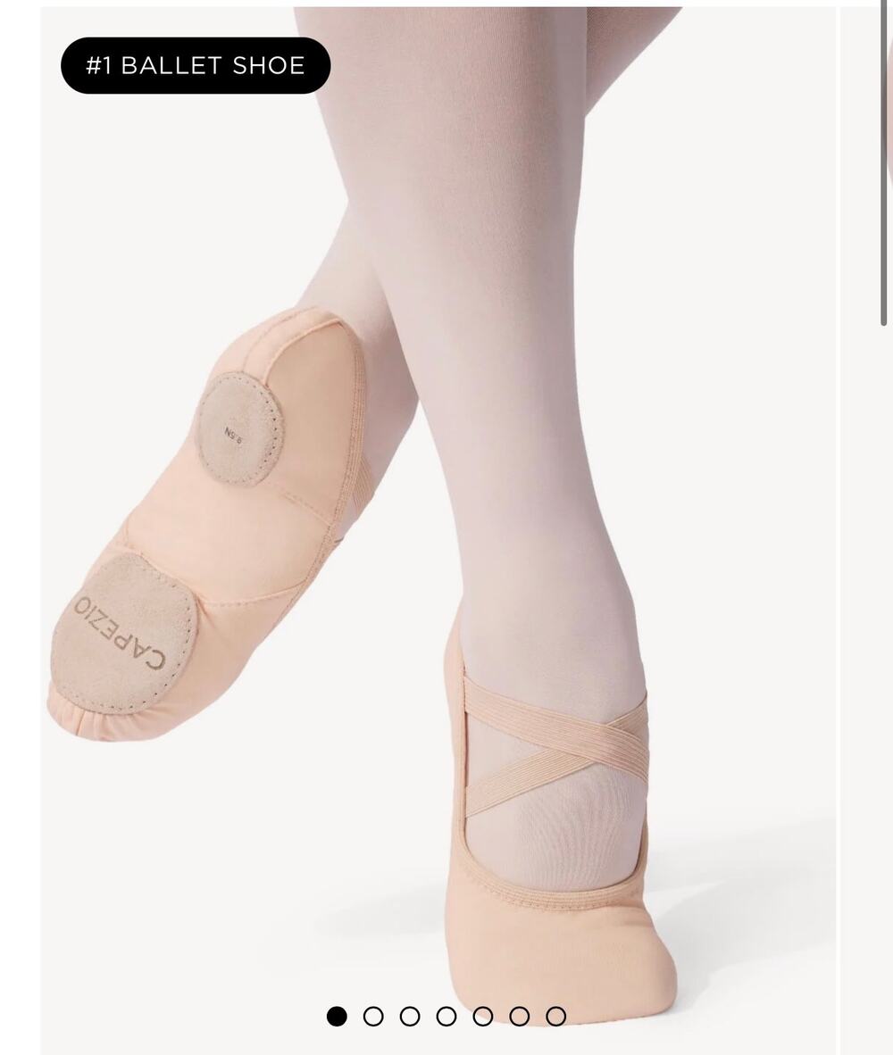 Capezio Hanami Ballet Shoes Women’s 10.5W Nude Canvas Split Sole Dance Slippers